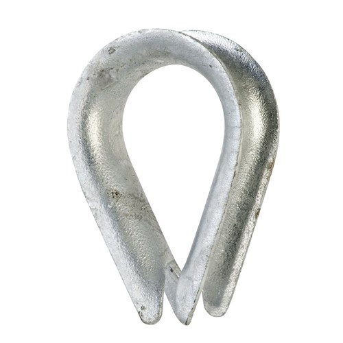 THIMBLE GALVANISED 6MM 1/4 INCH WIRE ROPE